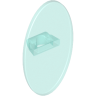 Lego štít oválný, průhledná světle modrá (6028411, 6188866)